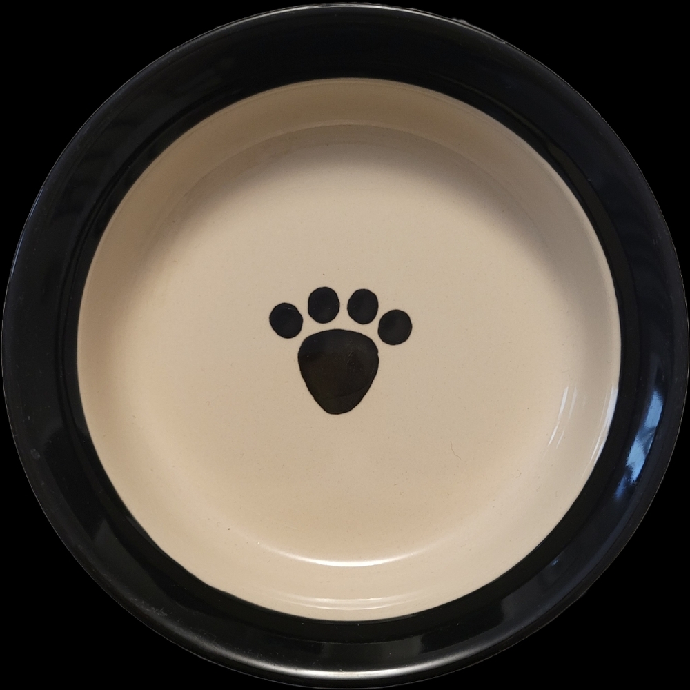 Pet Bowl with Paw Print